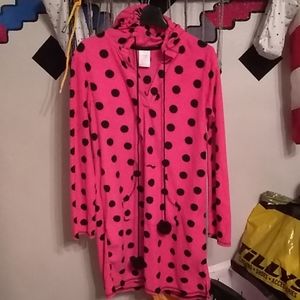 Hot pink long hoodie